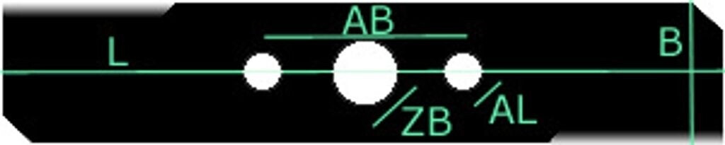 PerfektGarten PerfektGarten Rasenmähermesser 36 cm für Gardena PowerMax 37/36V P4A/14638 - back view
