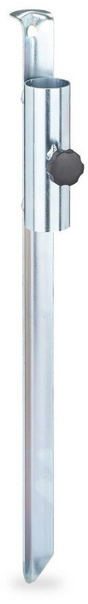 Relaxdays Drive-in ground socket Silver up to 35 mm