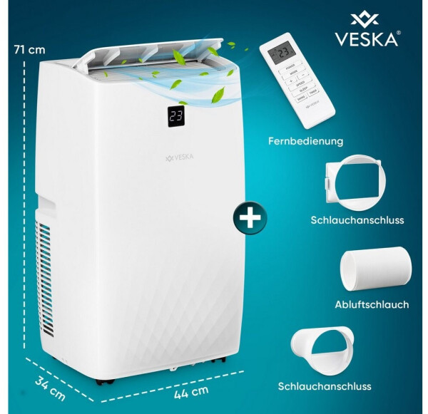 VESKA Mobiles Klimagerät 4in1 schwarz, Bild 10