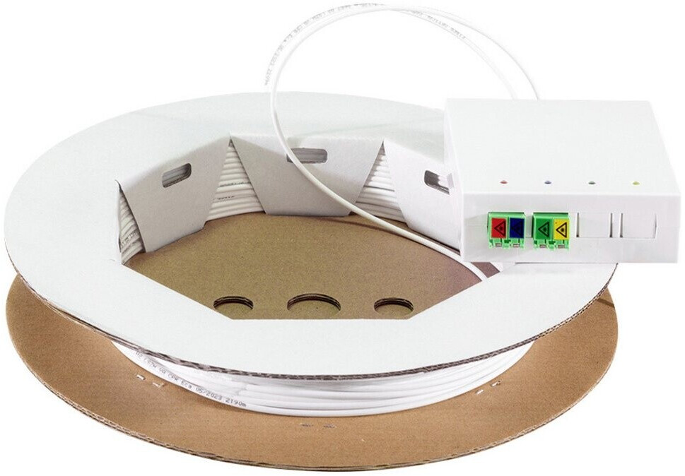 LogiLink FB4LC40 FTTH-Anschlussbox 2x LCD/APC mit 40 m Anschlusskabel