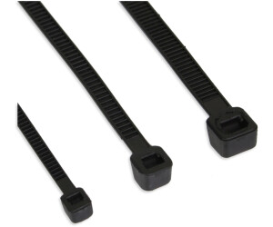 InLine Kabelbinder Schwarz (Packung mit 100) (Kunststoffkabelbinder 60 mm 100 Stk.) (59963F)