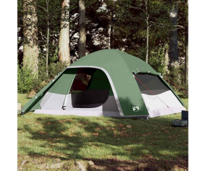 vidaXL Family tent for 6 people Green with quick setup