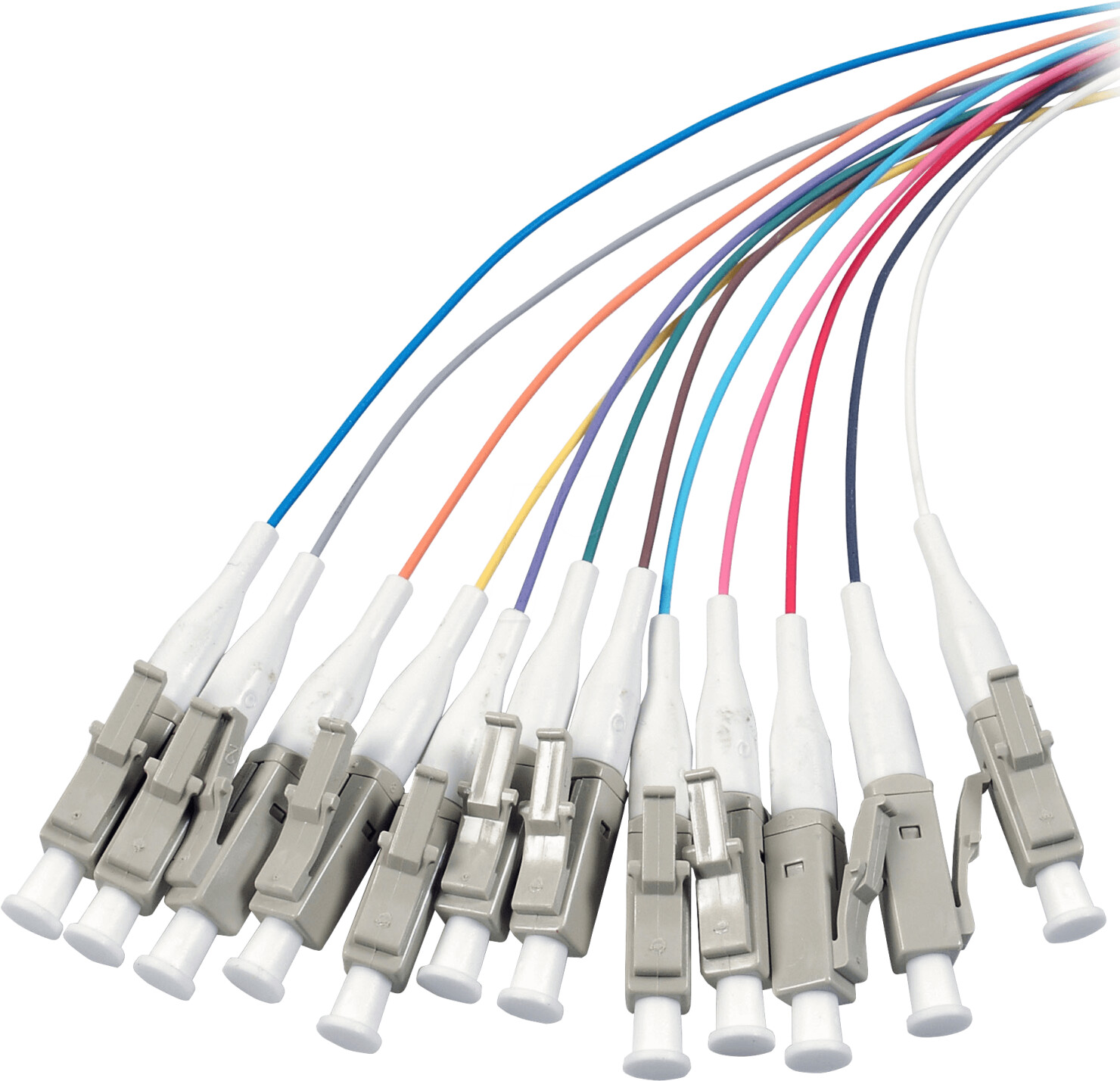 EFB-Elektronik O3482.2 - Faserpigtail LC 12 Pigtails 50/125µ OM3 2 m