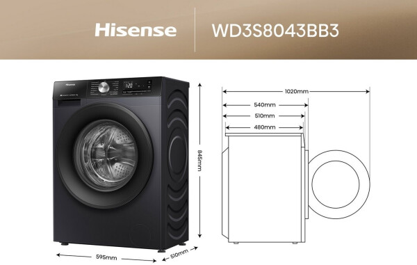 Hisense WD3S8043BB3, Bild 7