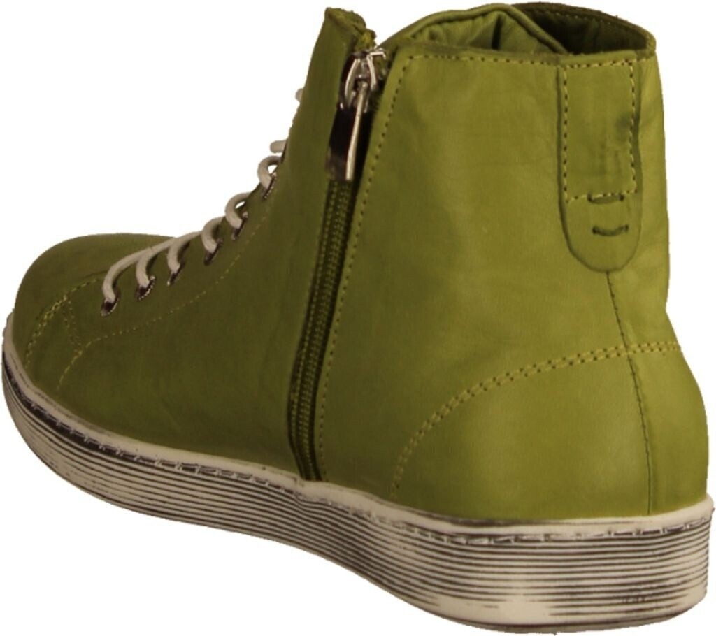 Andrea Conti Sneaker Donna High Top – Scarpe In Pelle Morbida Con Cerniera – Comode E Alla Moda