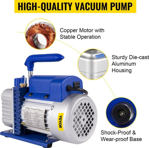 VEVOR 2-Stufig 9CFM Vakuumpumpe, Bild 7