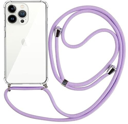 Cool Accesorios Case for iPhone 13 Pro with cord Violet