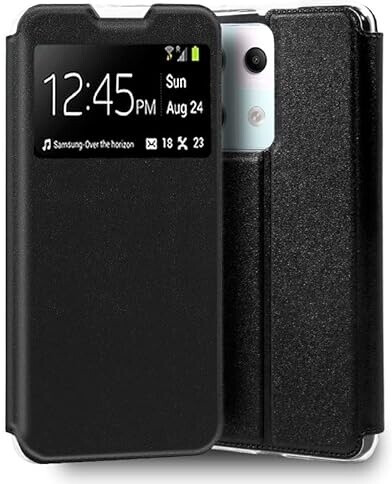 Cool Accesorios Flip Cover Case for Xiaomi redmi Note 13 Pro 5G Smooth black