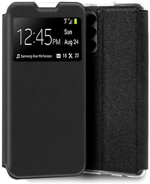Cool Accesorios Flip Cover Case für Samsung M135 Galaxy M13 / A23 5G glatt schwarz