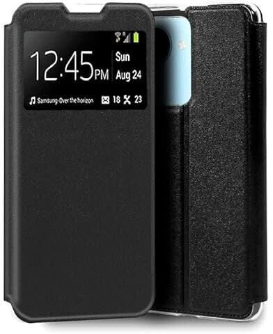 Cool Accesorios Flip Cover Case for Realme C30 / Narzo 50i Prime Smooth black