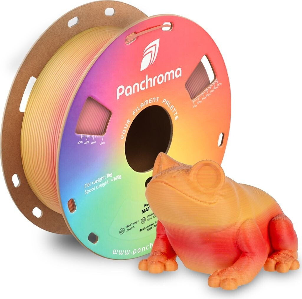 Polymaker CA04054 Panchroma™ Gradient Matte Filament PLA Mehrfarbig 1.75mm 1000g Fall, Orange, Rot