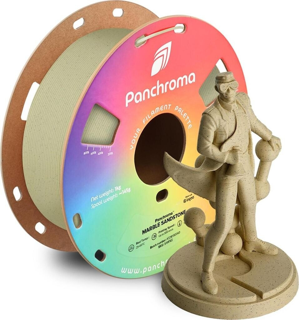 Polymaker CA04003 Panchroma™ Marble Filament PLA Marmorähnliche Optik, Mehrfarbig 1.75mm 1000g Ma