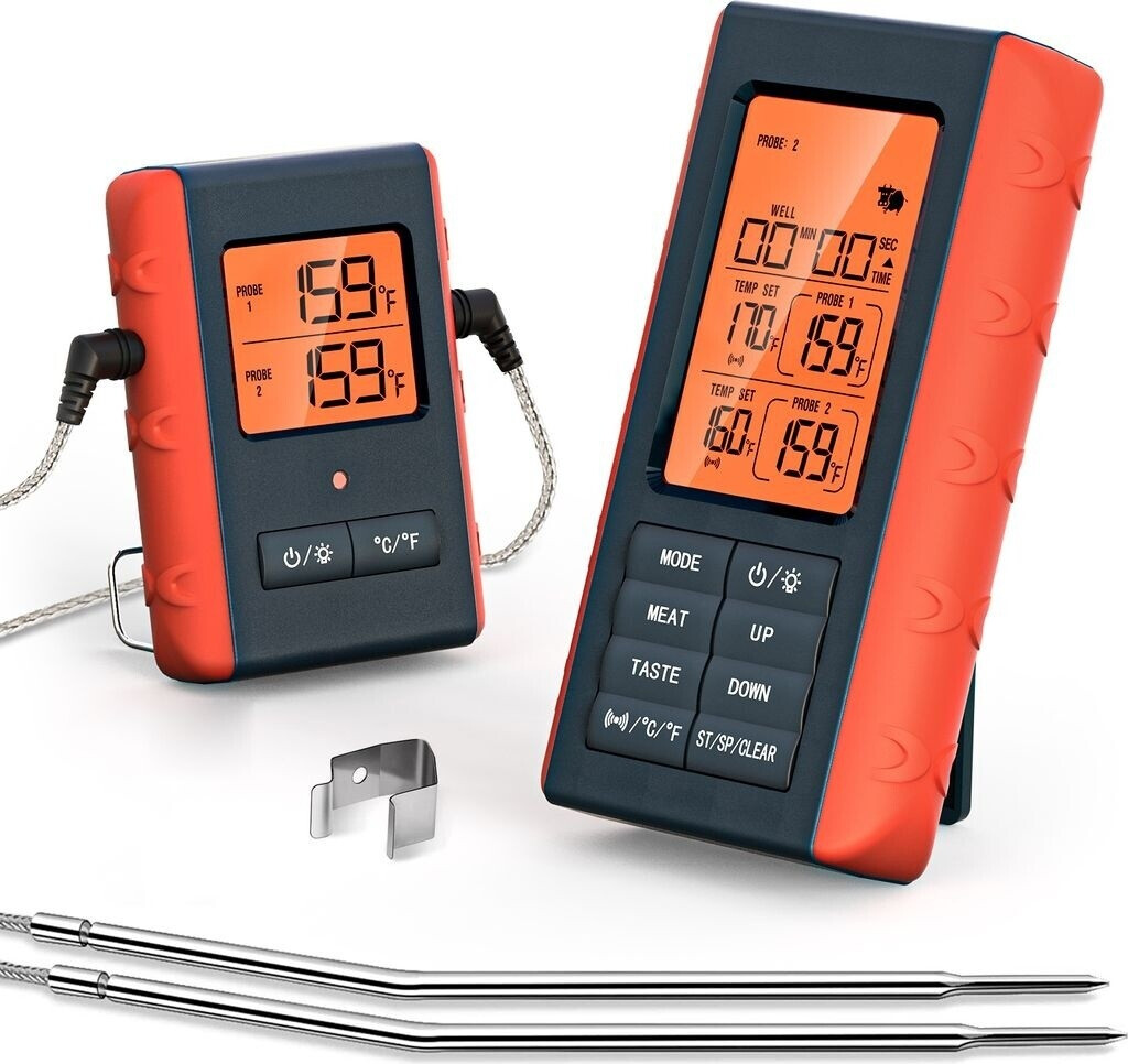 homgeek Kabelloses Fleischthermometer mit 2 Props