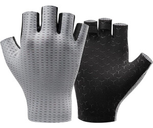 Rockbros Breathable Fingerless Cycling Gloves gray