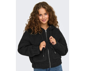 Only Jacke Schwarze Jacke Mit Teddyfell Only Teddyfell Jacke