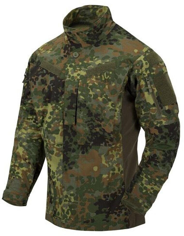 Helikon-Tex MBDU Chemise Homme Noir - NyCo, Poches Zippées, Manches Longues, Style Tactique Chemise Militaire Homme