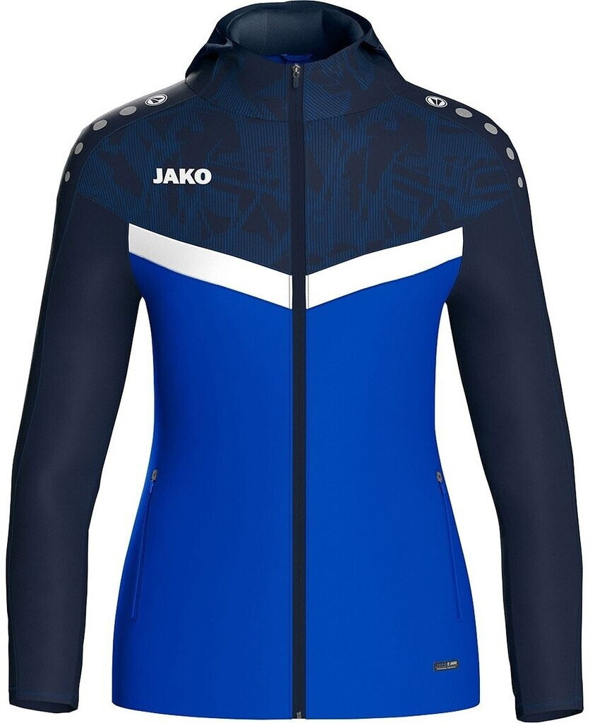 JAKO Giacca Con Cappuccio Iconic Uomo, Poliestere Riciclato, Zip, Sportiva