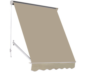 Outsunny Fall awning with roller blind (180 × 70 cm) beige