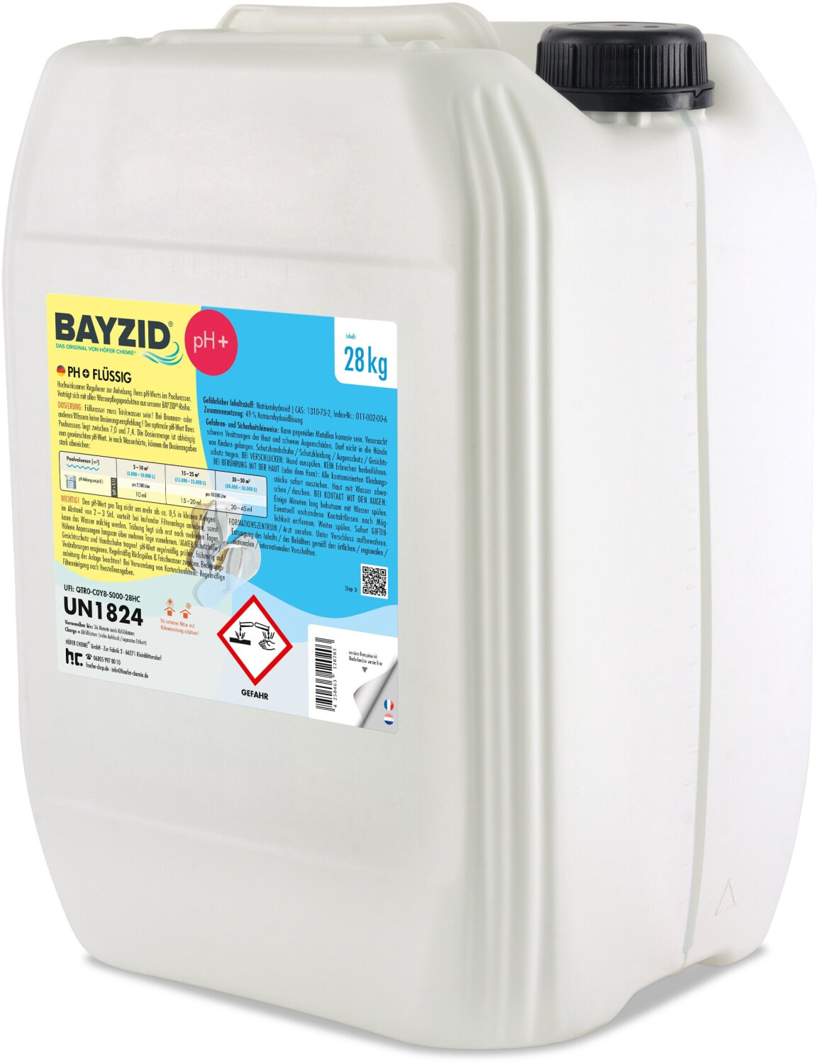 BAYZID pH Plus Liquid 12 x 28kg