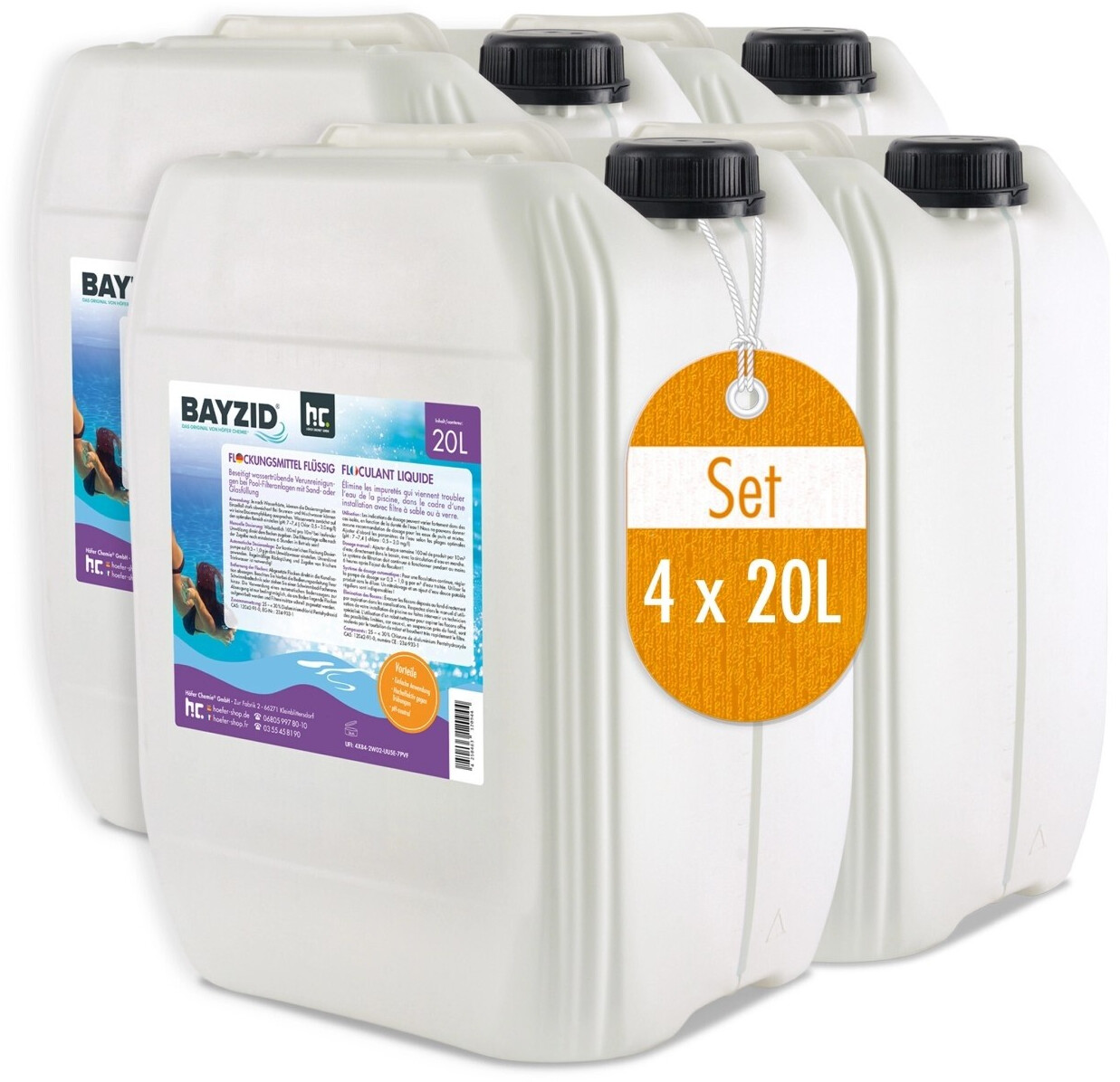 BAYZID Flocculant liquid 4 x 20l