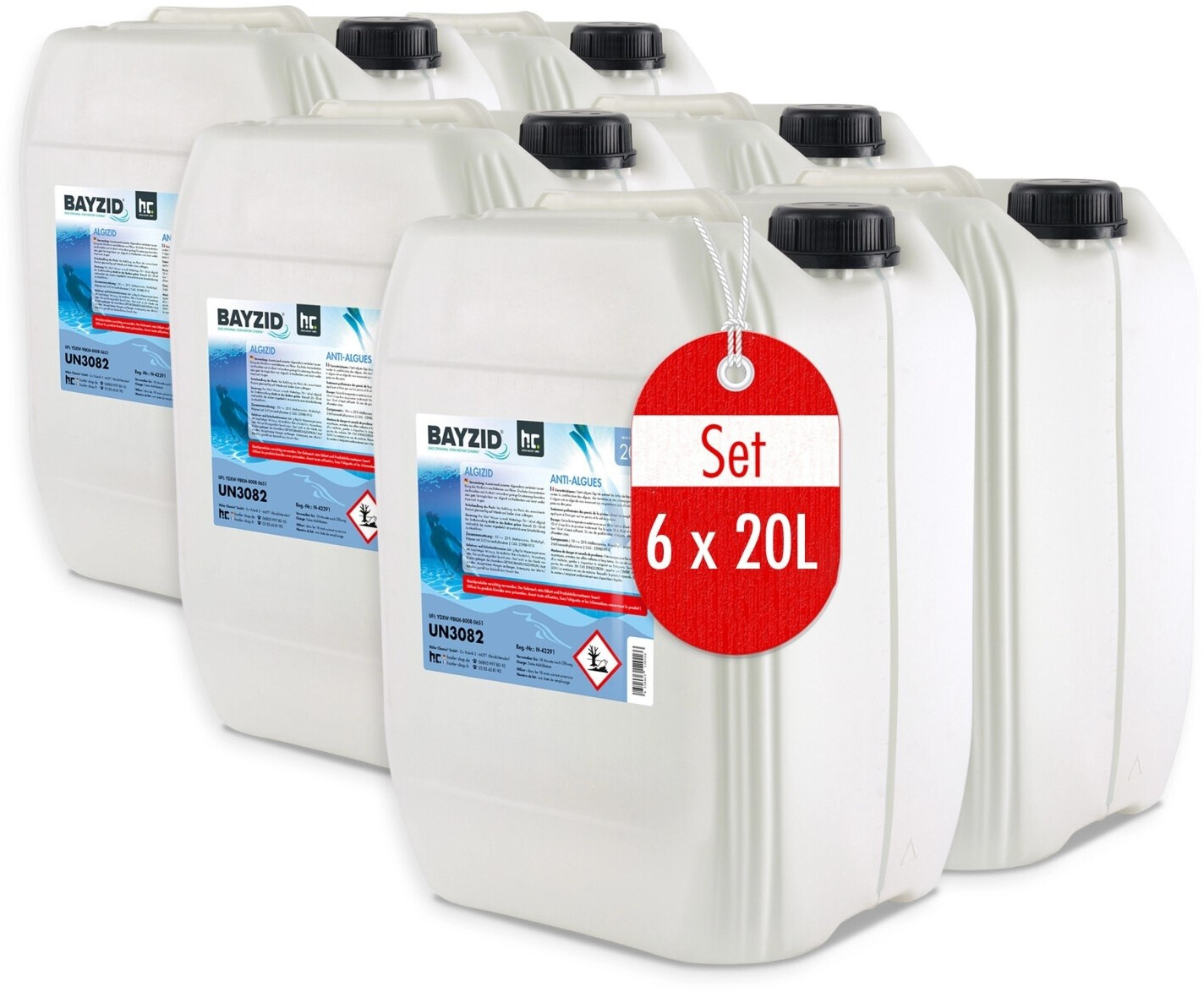 BAYZID Algicide Algae Prevention 6 x 20l