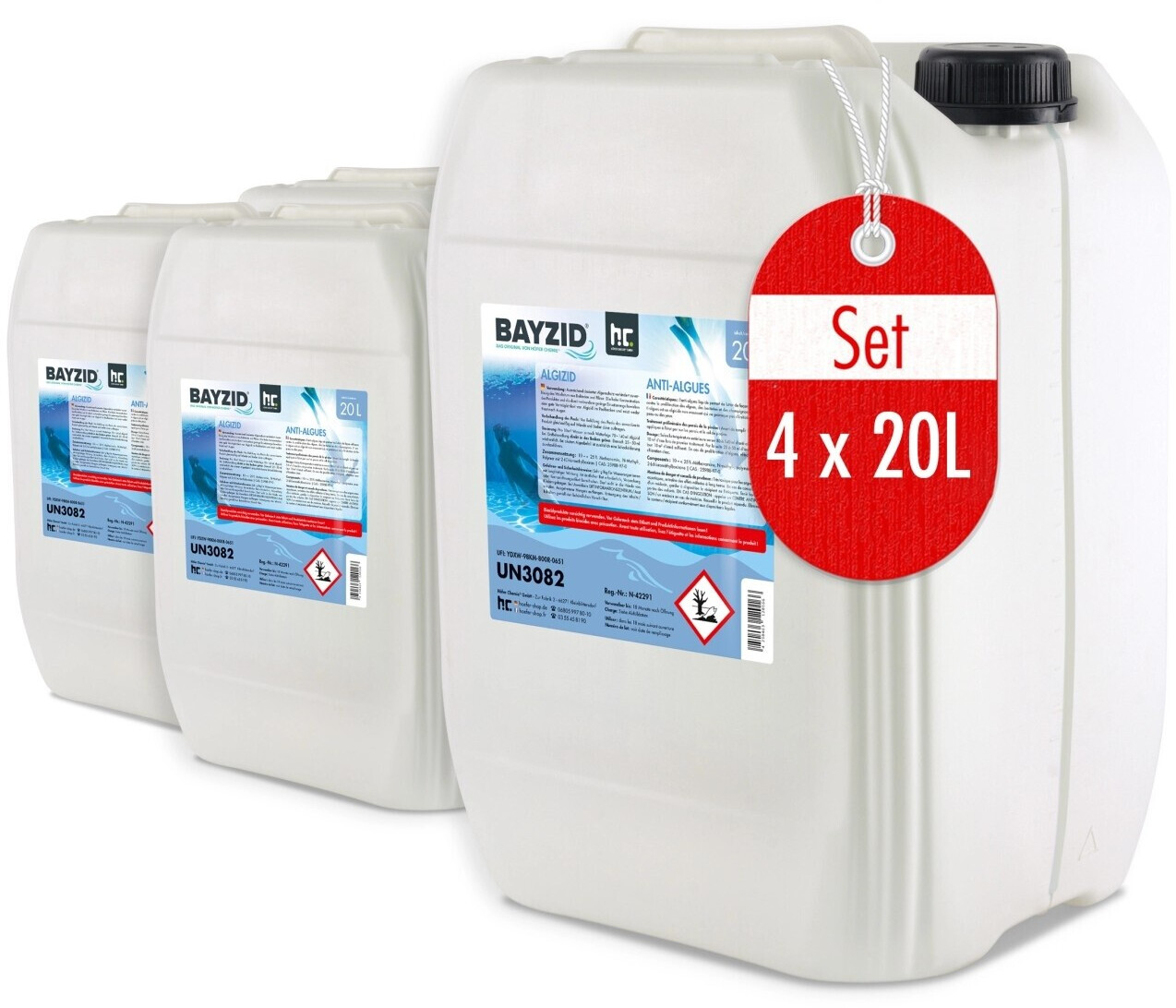 BAYZID Algicide Algae Prevention 4 x 20l