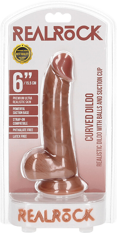 RealRock Curved Realistic Dildo Hellbraun 15,5 cm ab 18.31  | Vergleiche 3  Angebote auf idealo.de