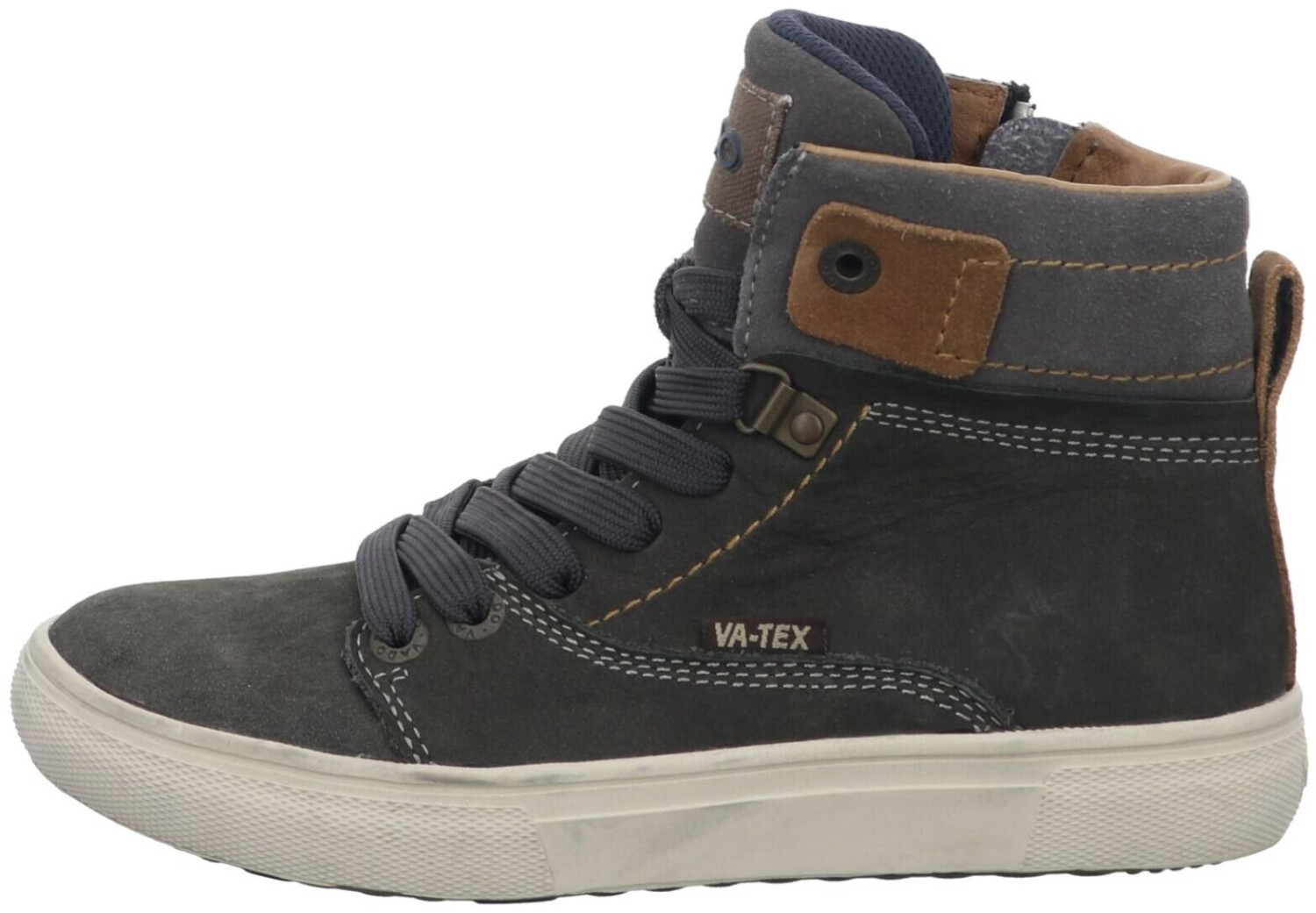VADO Bosse Zipper Mid Vatex, Scarponcino Impermeabile Con Membrana Traspirante, Soletta Vildona Drysole Removibile, Pelle Nabuk, Marrone