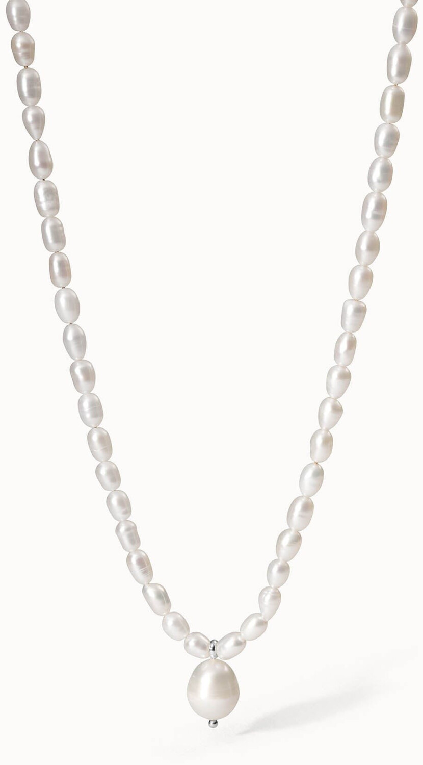Collana Purelei® Pearl Charm Con Perle D'Acqua Dolce - Acciaio Inox Placcato Oro 18k, Argento, Oro Rosa - Regolabile 40-45 Cm