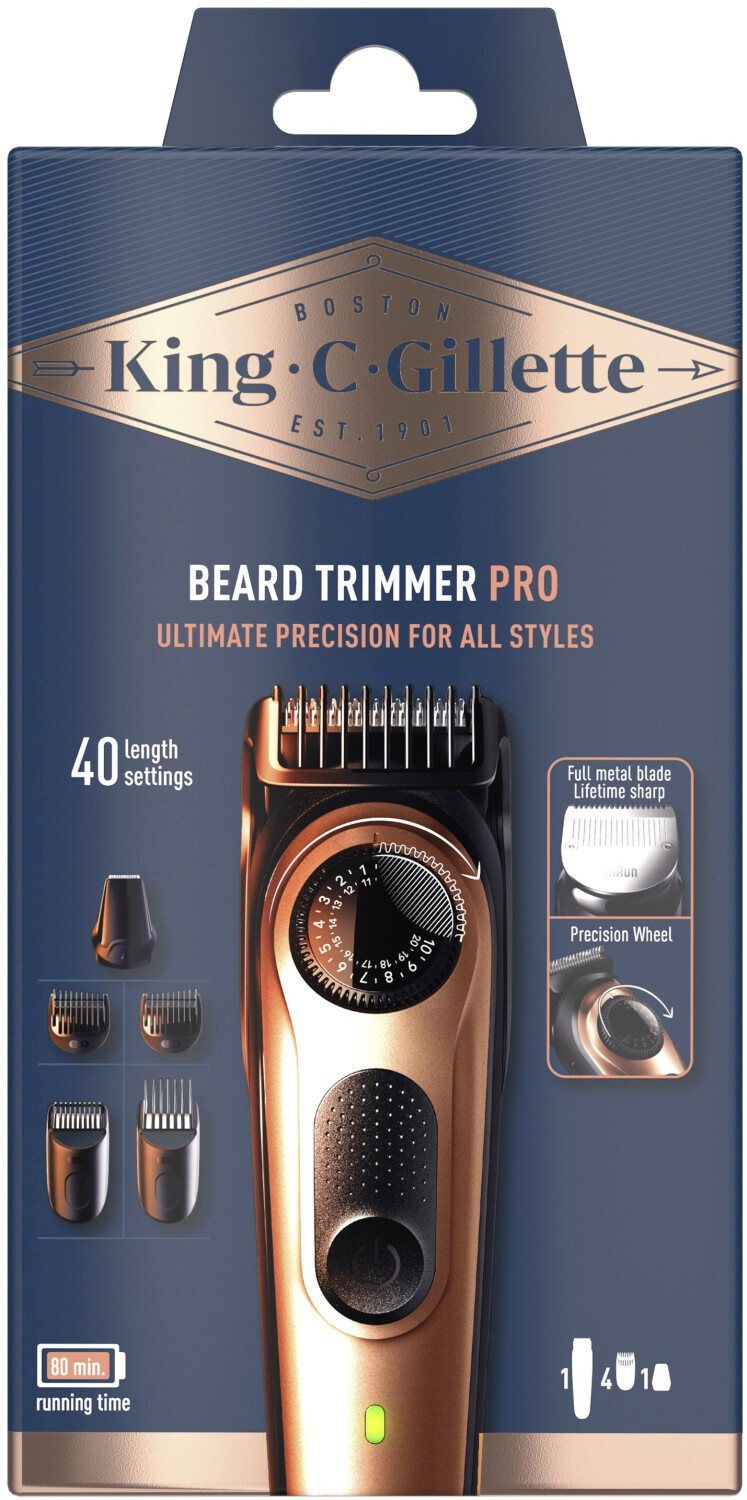 Gillette King C. Beard Trimmer Pro ab 38.5 € | Vergleiche 6 Angebote ...