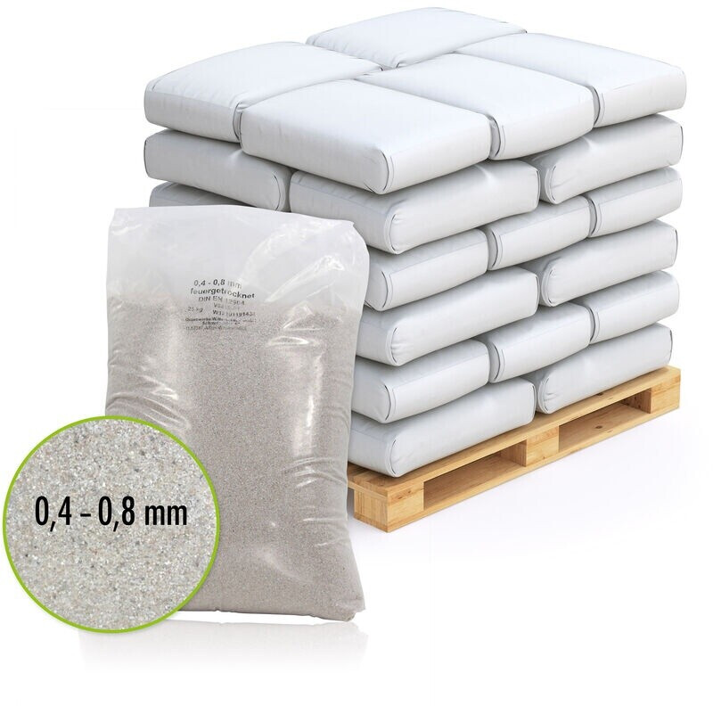 Quarzwerke Premium Filtersand 0,4-0,8mm 20 x 25kg