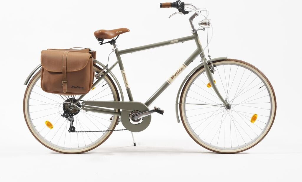 Bici Uomo Malagueta 28" – City Bike Retro In Acciaio, Cambio 6 Velocità, Taglia 52, Vintage Made In Italy, Via Veneto