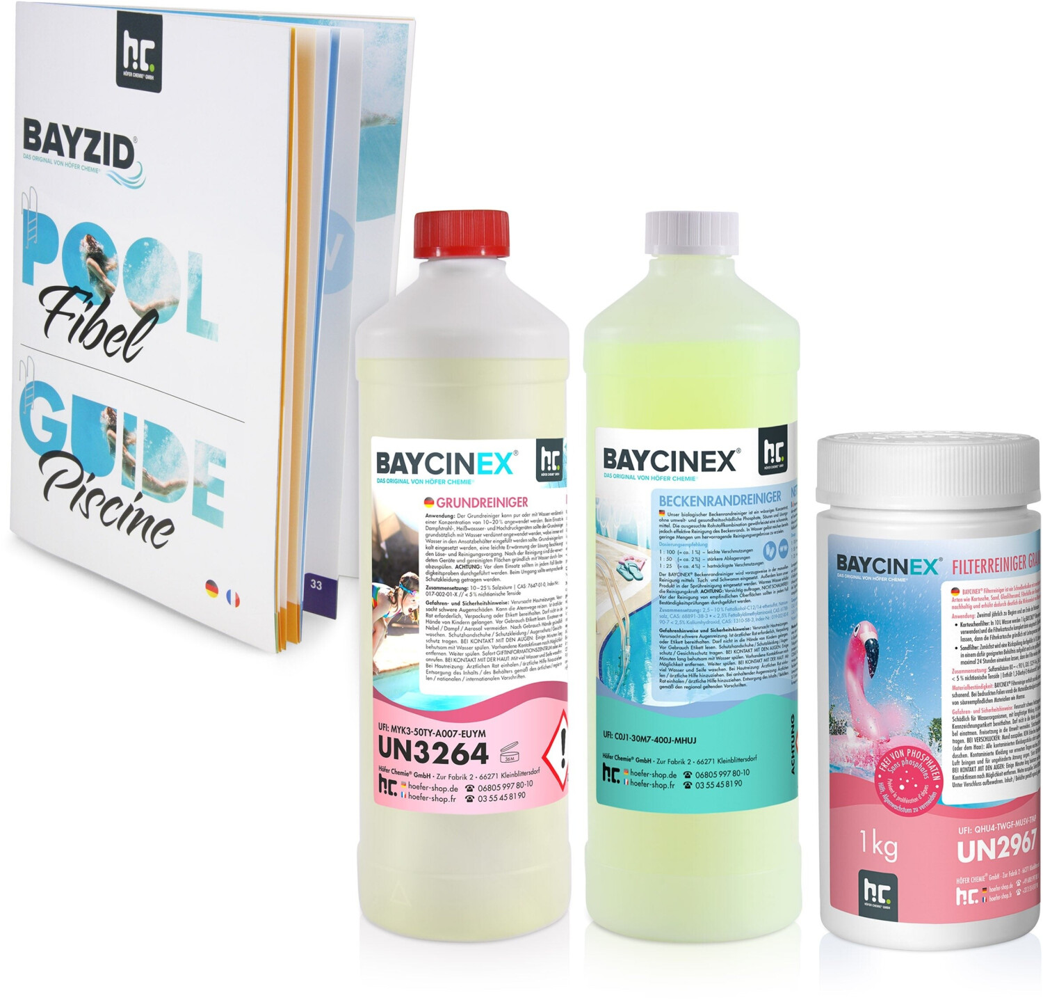 Höfer Chemie 1xBAYCINEX Poolreiniger Set