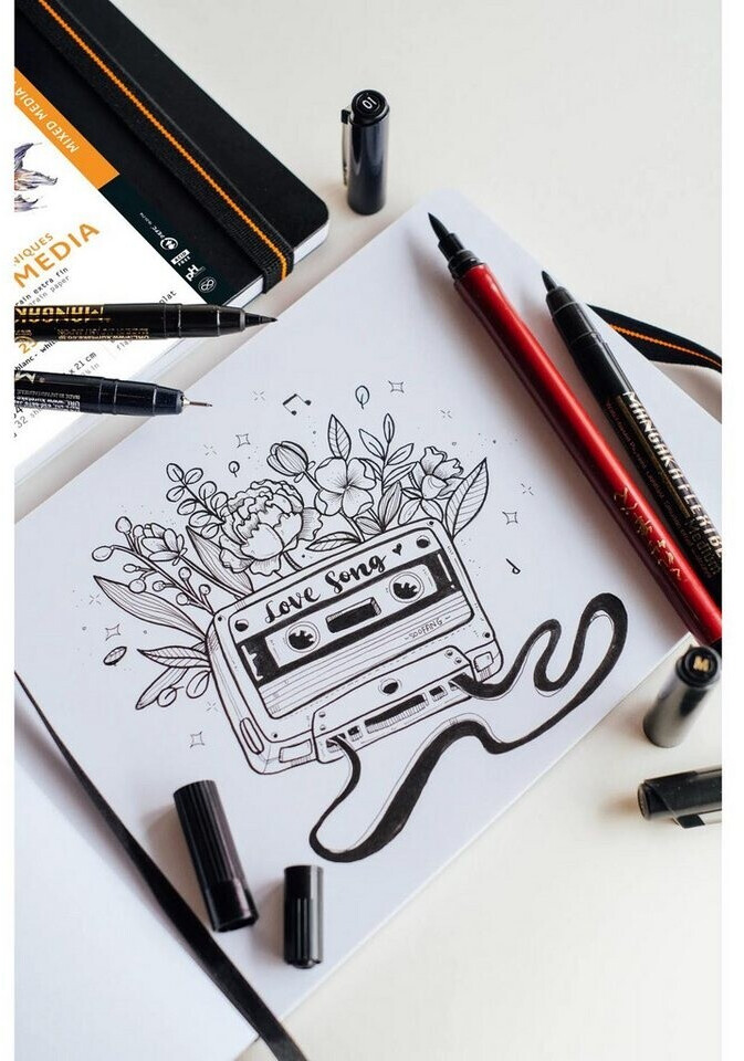 A5 Rhodia Touch Mixed Media Boek | Paint'On 250g