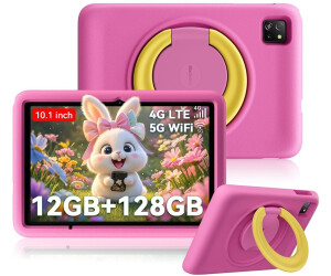 Blackview Tab 60 Pro Kids, Tablet per Bambini Android 15, 12GB+128GB (Espandibile 2TB), 10 IPS HD+, Dual SIM 4G +WIFI 5, Batteria 7700mAh, 5MP+8MP, Controllo Parentale, Altoparlanti Dual BOX, Rosa