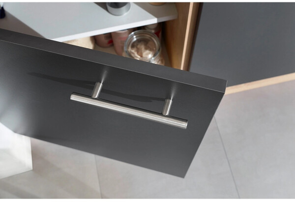 Respekta Küche für Unterbau Waschmaschine Eiche Grau Merle 280 cm (KB280ESGCWA), Bild 4