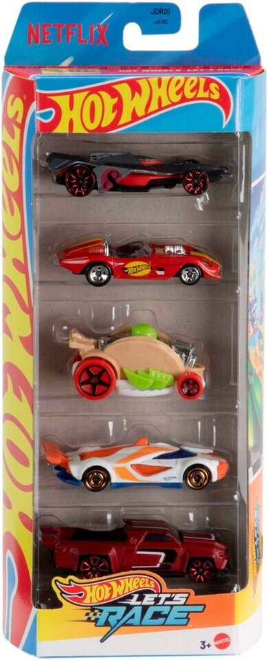 Hot Wheels Let's Race! 5-Pack – 1/64 Scale Toy Cars Inspired By The Netflix Series