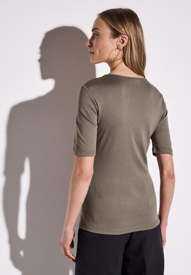 Street One Damen T-Shirt – Lässiges Basic Mit Schimmerndem Print, Elastischem Bund – Für Einen Femininen Alltagslook