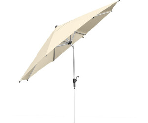 anndora Alu Sonnenschirm Knickbar 3m rund Natur