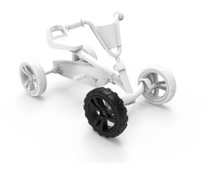 Berg Gokart Rad 9x2 Cross - Schwarz/Schwarz Vorne Rechts