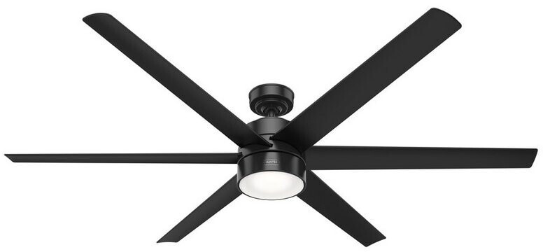 Hunter Fan DC Ceiling Fan Solaria Black 183 cm with LED Black (51931)