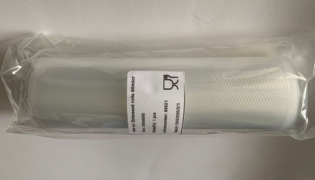 Bema Vakuumbeutel (Schlauch) 30cm breit 6 m lang - geriffelt, strukturiert für Lebensmittel