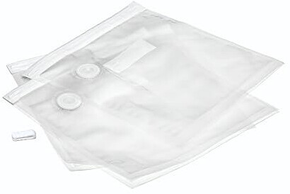 Laica VT3522 Wiederverwendbare Vakuumbeutel für Lebensmittel, Packung mit 10 Beuteln im Format 20 x 23 cm und 10 Beutel im Format 26 x 35 cm