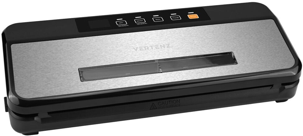 Vertenz WeldMate 50 Vakuumierer | Bedienfeld mit LED-Anzeige | Funktion DRY und MOIST | Schwarz/Silber