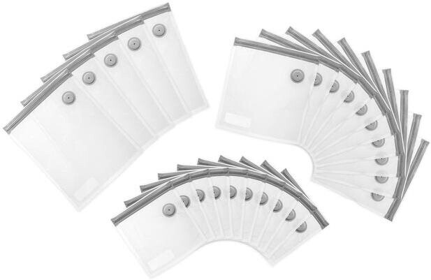 ETA Vakuumbeutel Vital Bag I 25 Stück I geeignet für die meisten Vakuumiergeräte auf dem Markt mit einer minimalen Schweißnahtlänge von 30cm