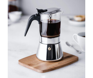 Cafetière Espresso Lacor 6 Tasses - Inox 18/10, Induction Compatible, Lave-vaisselle