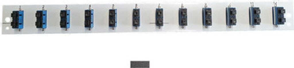 EFB-Elektronik SB-FP-S-12SC-D-V-OS2 Rackeinbau 1U Faser SC Schwarz Metall
