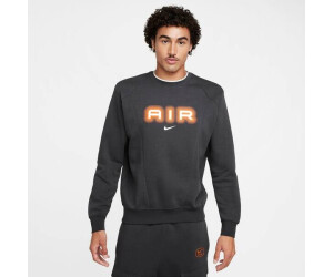nike air fleece crew sweatshirt black