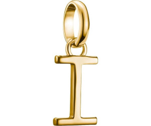 Thomas Sabo Charm Club Connect Pendentif Lettre L Plaqué Or 18K Argent 925 Recyclé