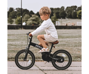 LKHDONG 14 Zoll Kinderfahrrad Für 3-6 Jahre - Mit Stützrädern, Höhenverstellbarem Sitz Und Lenker, Rot